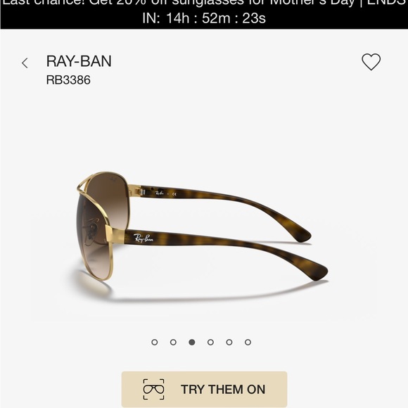 Like new Women’s Ray-Ban Aviator style sunglasses - Picture 15 of 16